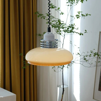 Lustre suspension en verre style antique français pour bar rétro — LZ4QJ7