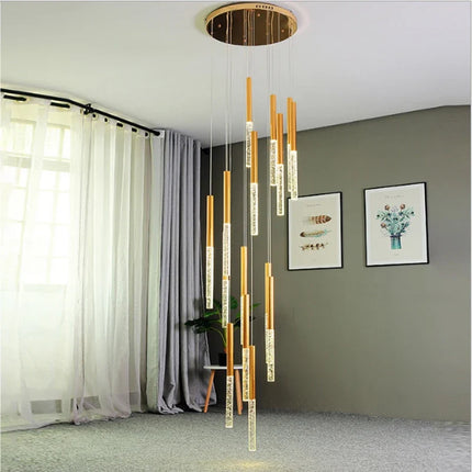 Lustre suspension LED en cristal pour éclairage intérieur décoratif — LZ4XJ9