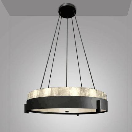 Lustre moderne en marbre avec éclairage LED intérieur — LZ4X9P2