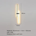 B-80cm-Blanc / Intensité variable