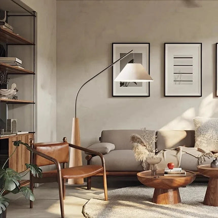 Lampadaire nordique moderne avec télécommande pour décoration intérieure — LZ4X9P