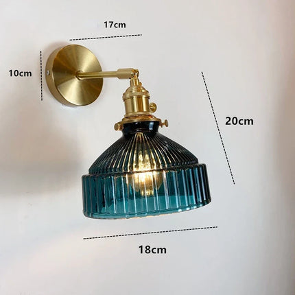 Applique murale moderne en verre avec miroir pour chambre et espace commercial — LZ4X9T