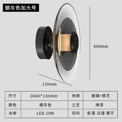 Applique murale LED en verre au design minimaliste pour intérieur — LZ4X9P2