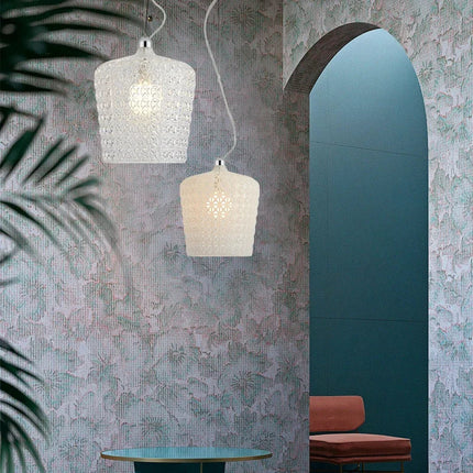 Lustre italien moderne creux décoratif avec éclairage LED acrylique — LZ4P9XQ