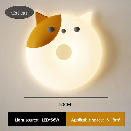 Plafonnier LED chat mignon pour chambre enfant prince et princesse — LZ4XJ9