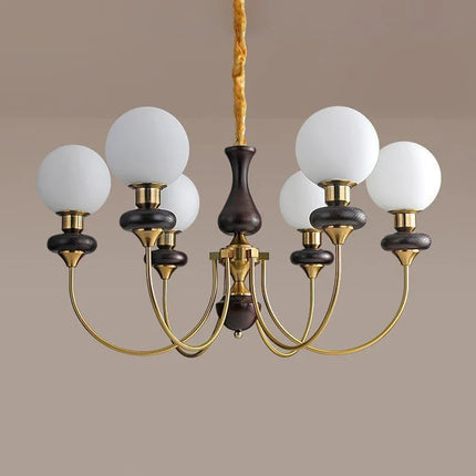 Lustre suspension LED style rétro français pour plafond — LZ4X9J