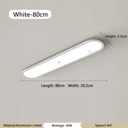 Blanc 80cm / Lumière naturelle / Capteur de mouvement