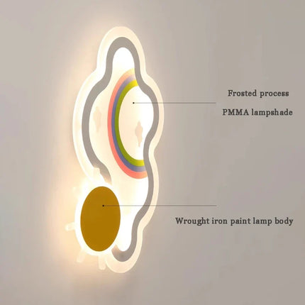 Plafonnier LED nuage arc-en-ciel pour chambre d’enfant — LZ4Q9T1