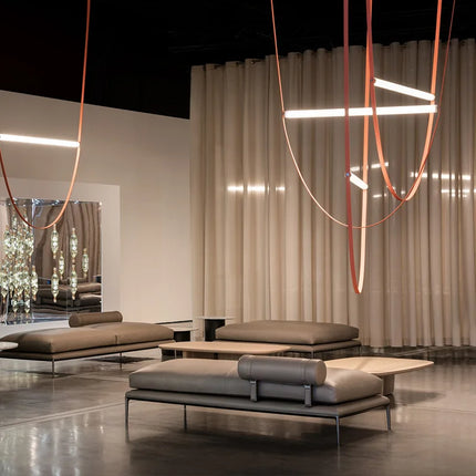 Suspension LED design avec ceinture en cuir pour luminaire décoratif — LZ4P9X