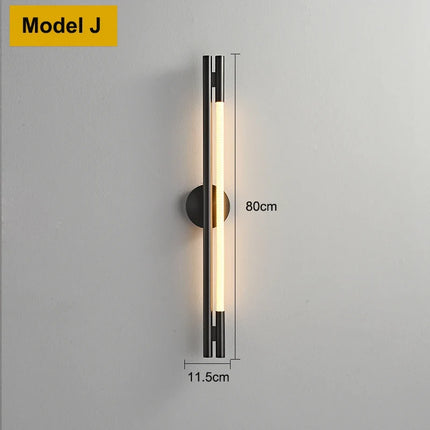 Applique murale LED moderne en tube néon silicone tissé — LZ4X9P2