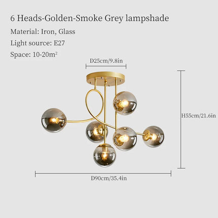 Suspension LED élégante pour décoration intérieure raffinée — LZ4P9XQ