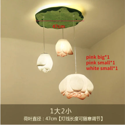 Suspension en verre forme lotus pour décoration intérieure — LZ4X9P2