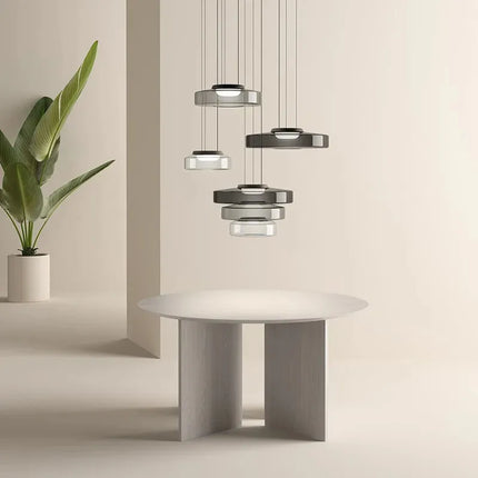 Suspension bohème en verre pour table basse design danois — LZ4X9T
