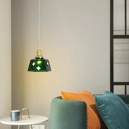 Lustre lumineux en verre pour décoration intérieure nordique — LZ4T9XQ