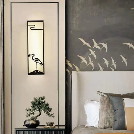 Applique murale extérieure imperméable style chinois pour jardin et allées — LZ4X9P2Q