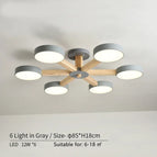 6 lights in gray / Cold light