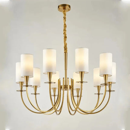 Lustre suspension nordique style rural en cuivre — LZ4X9T1