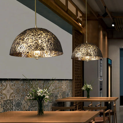 Lustre décoratif en cuivre style chinois pour ambiance zen — LZ4X9P2