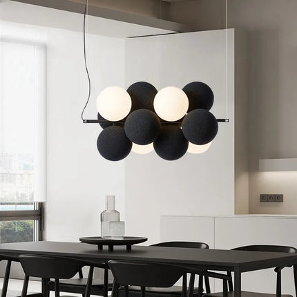 Lustre créatif en velours pour espace contemporain — LZ4X9P2Q
