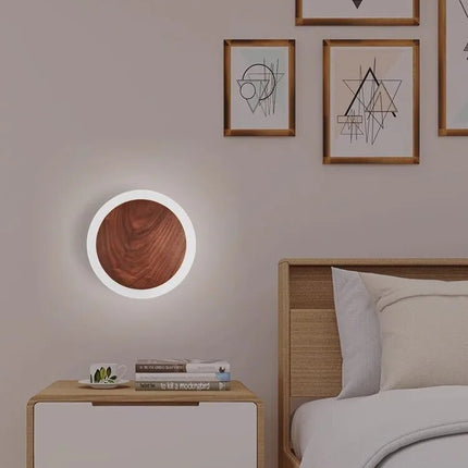 Applique murale LED en noyer style nordique — LZ4X9B