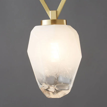 Applique murale en cuivre avec ampoule verre blanc moderne — LZ4X9M