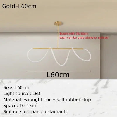 Lustre suspendu rond LED style nordique pour salon et hôtel — LZ4XJ9