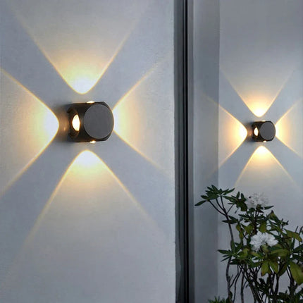 Applique murale LED hémisphérique quatre faces pour extérieur et balcon — LZ4X9QJ