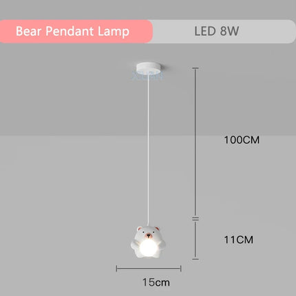 Suspension dessin animé animaux lapin et ours pour soins oculaires enfants — LZ4X9T