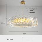 80cm pendant light / Warm light / Silver frame