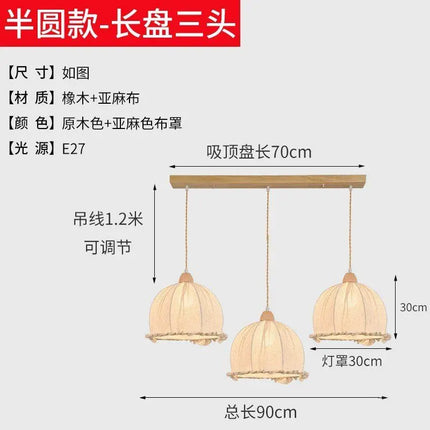Lustre suspension nordique en coton et lin — LZ4X9P2