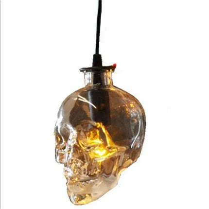 Suspension loft rétro LED tête de mort bouteille pour café — LZ4X9T2