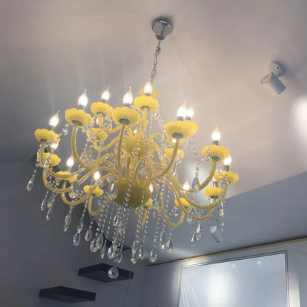 Lustre en cristal fantaisie pour mariage moderne et élégant — LZ4X9J