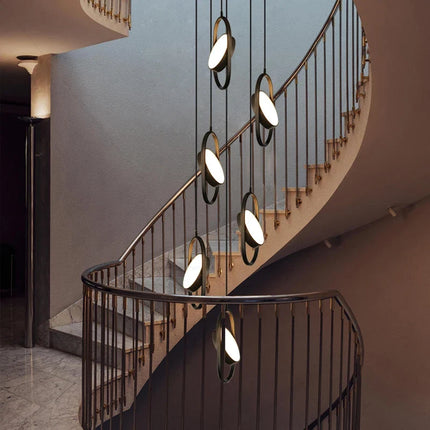 Suspension luminaire en anneau ovale design — LZ4P9XQ