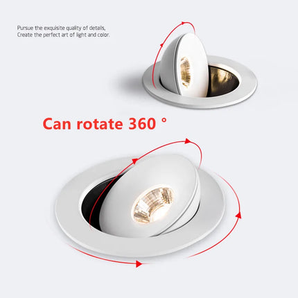 Plafonnier LED dimmable orientable à 360° design moderne — LZ4X9J