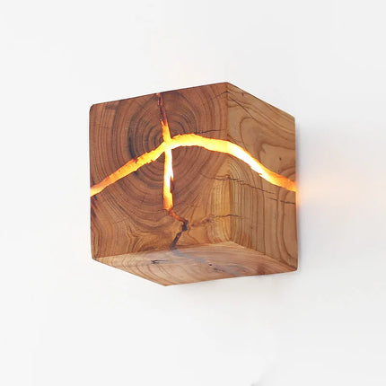 Applique murale en bois massif au design nordique créatif — LZ4X9P2