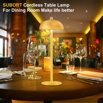 Lampe de table tactile rechargeable sans fil champignon pour chambre — LZ4M9XQ