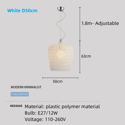 Lustre italien moderne creux décoratif avec éclairage LED acrylique — LZ4P9XQ