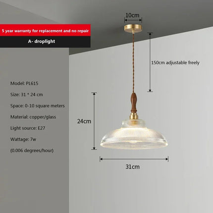 Suspension en verre au design moderne pour cuisine et salle à manger — LZ4X9T2