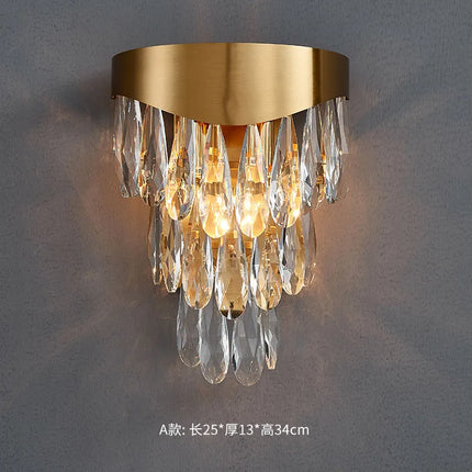 Applique murale élégante en cristal pour décoration intérieure — LZ4X9T