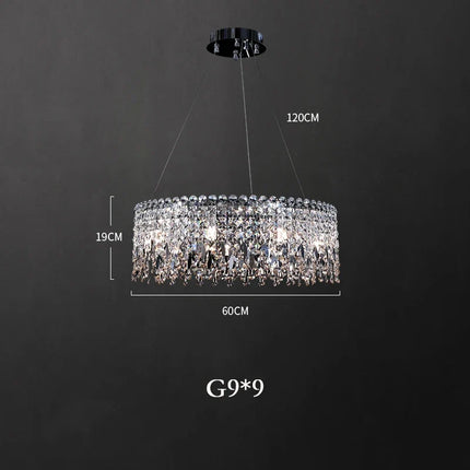 Lustre de luxe en cristal suspension pour éclairage de bar — LZ4X9Q