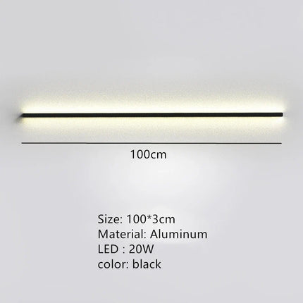 applique murale led cuboïde minimaliste en aluminium avec télécommande gradation