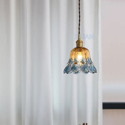 Suspension en verre pour chevet avec applique lumineuse — LZ4P9XJ