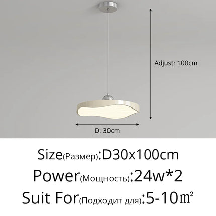 Lustre rond minimaliste avec protection des yeux — LZ4X9M2
