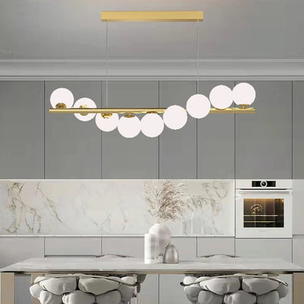 Lustre suspension en verre avec fil réglable pour bar et restaurant — LZ4X9P