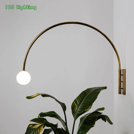 Applique murale LED courbée en métal doré G9 — LZ4X9P2