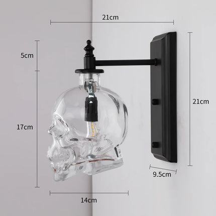 Suspension loft rétro LED tête de mort bouteille pour café — LZ4X9T2