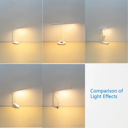 Lampe de bureau LED tactile pliable à col de cygne avec protection des yeux — LZ4X9J
