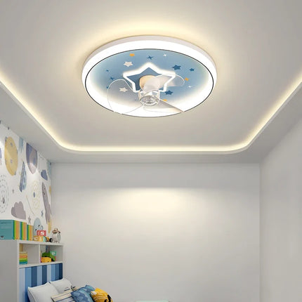 Plafonnier LED moderne avec ventilateur et luminaire décoratif d’intérieur — LZ4X9M