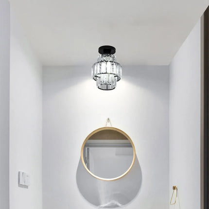 Plafonnier moderne en cristal K9 pour décoration intérieure élégante — LZ4X9M