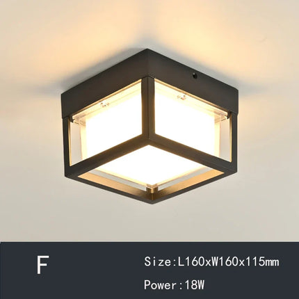 Plafonnier moderne étanche pour décoration intérieure élégante — LZ4P9XJ